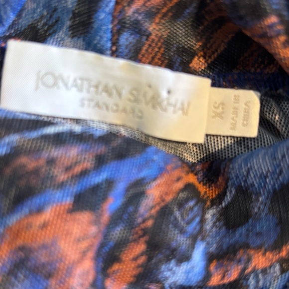 JONATHAN SIMKHAI  Asher Mesh Turtleneck Top Size xs - Picture 8 of 9